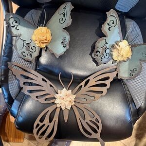 Decorative Metal Butterfly Wall Art Set
